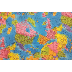 Baumwolle Weltkugel Weltkarte